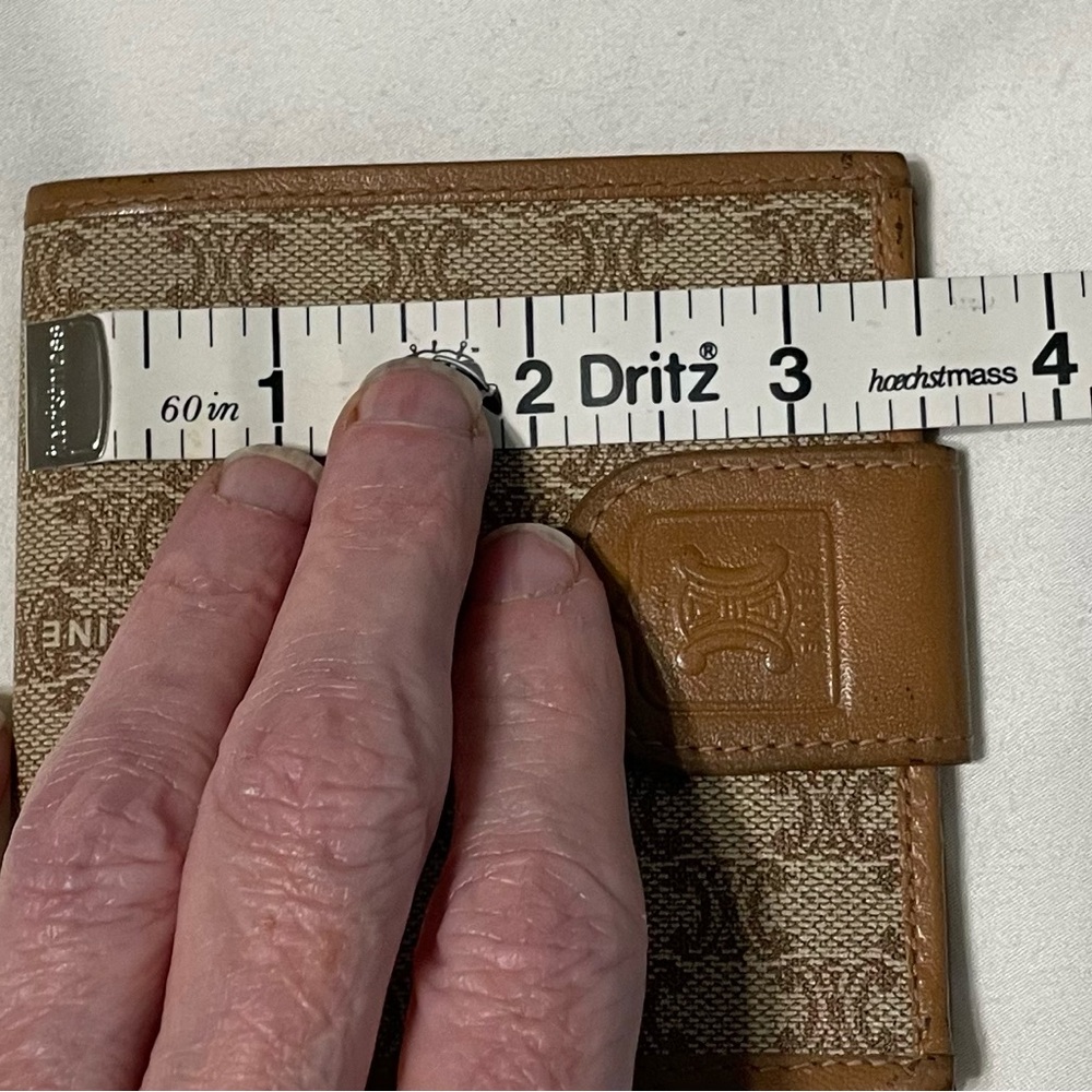 Celine Brown Wallet with Monogram Design - Picture 14 of 16